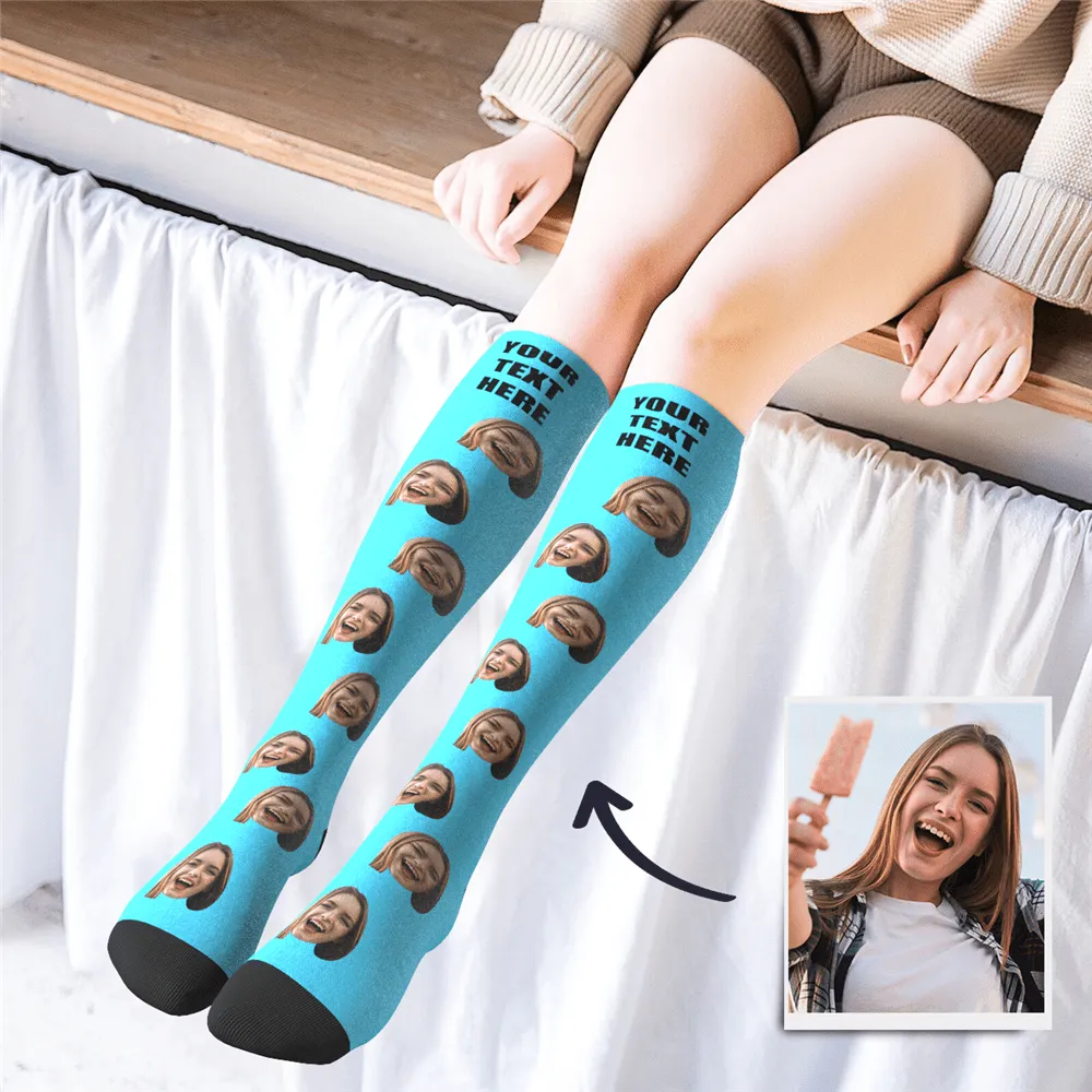 Girlfriend Gift Custom Knee High Socks