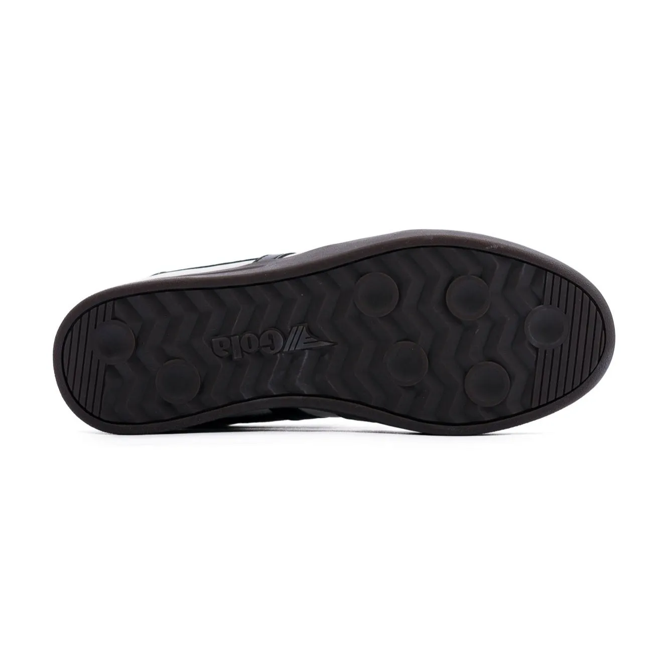 Gola Cyclone Women's Shoes - Leather White/Black/Dark Gum