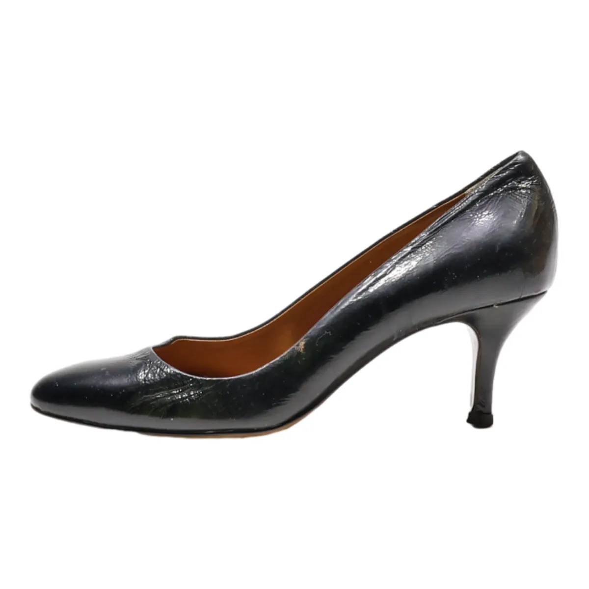 HOBBS Pump Heels Black Leather Womens UK 6.5