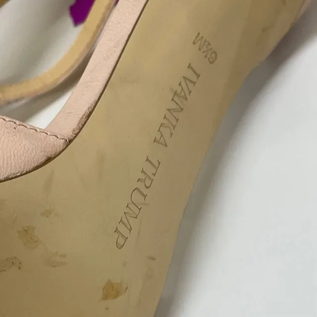 Ivanka Trump Size 6.5 Women's Beige Solid High Heel Shoes