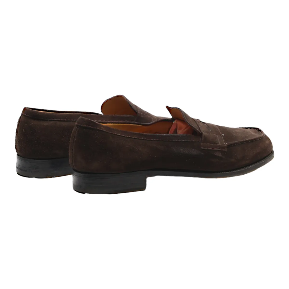 J.M. WESTON Loafer Shoes Brown Suede Mens UK 12
