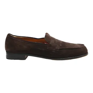 J.M. WESTON Loafer Shoes Brown Suede Mens UK 12