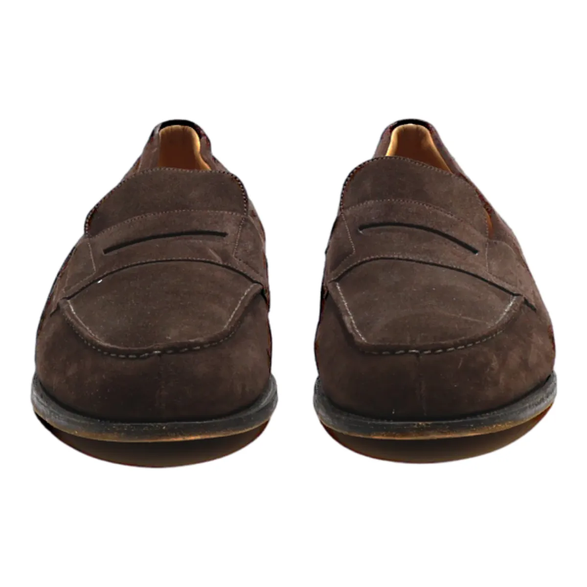 J.M. WESTON Loafer Shoes Brown Suede Mens UK 12