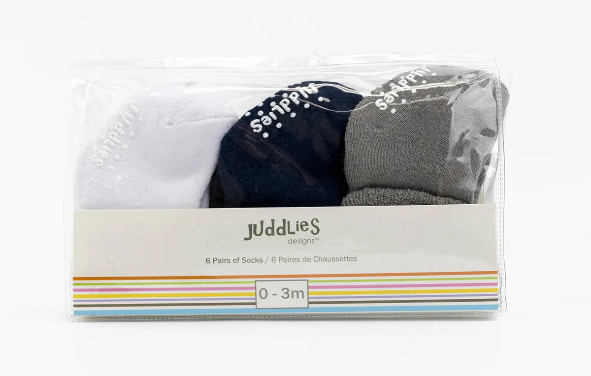 Juddlies 6PK Infant Socks