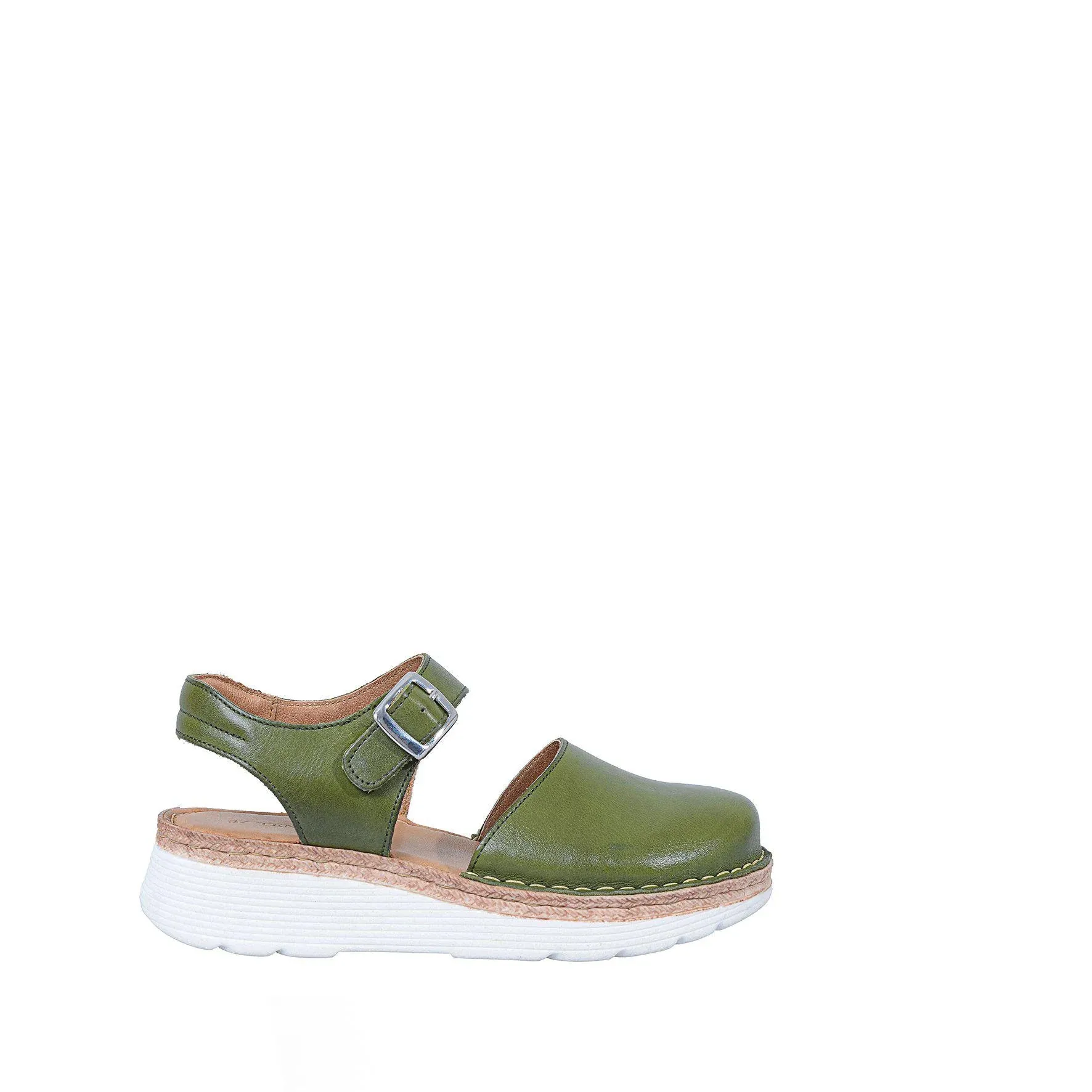Khaki Closed Toe Sandals