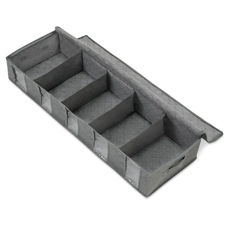 Large Capacity Under Bed Storage Bag for Shoes, Duvet, and Clothes - Non-Woven Container