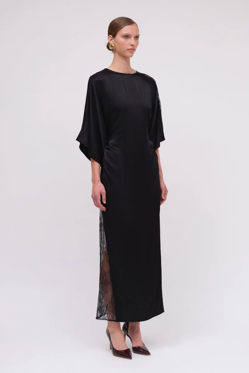 Lee Satin Lace Maxi Dress