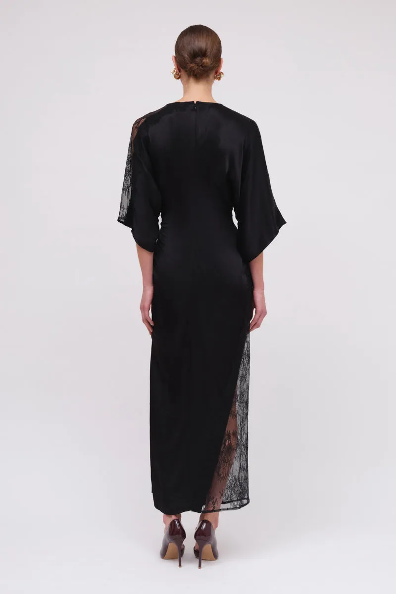 Lee Satin Lace Maxi Dress