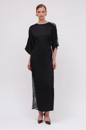 Lee Satin Lace Maxi Dress