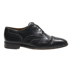 LOAKE Brogue Shoes Black Leather Mens UK 6