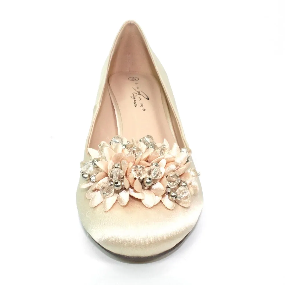 Lunar  Blossom Corsage Court Shoe.