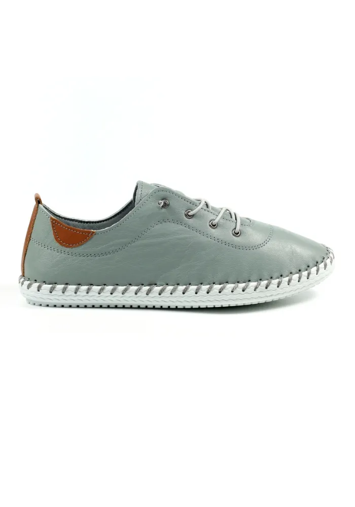 Lunar Shoes St Ives Leather Plimsoll