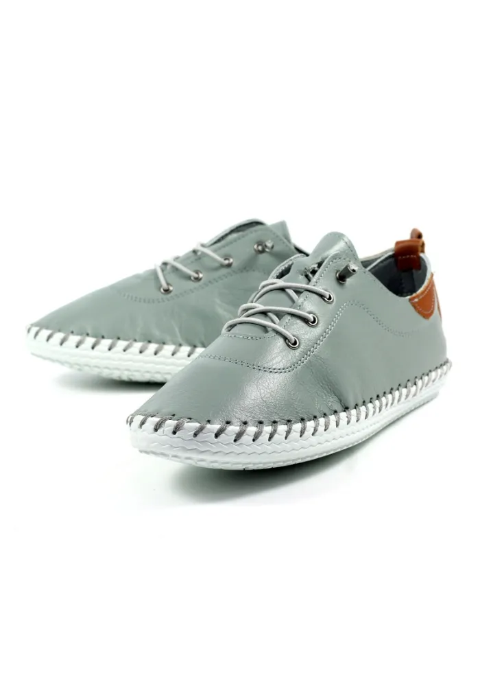 Lunar Shoes St Ives Leather Plimsoll