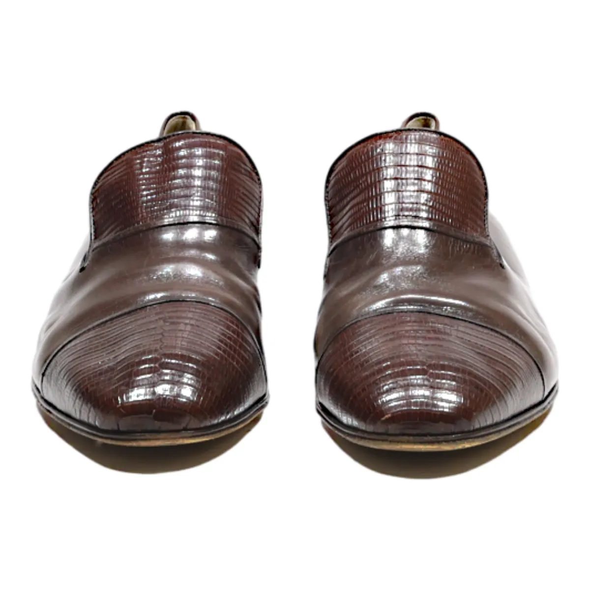 MAURI Loafer Shoes Brown Leather Mens UK 7