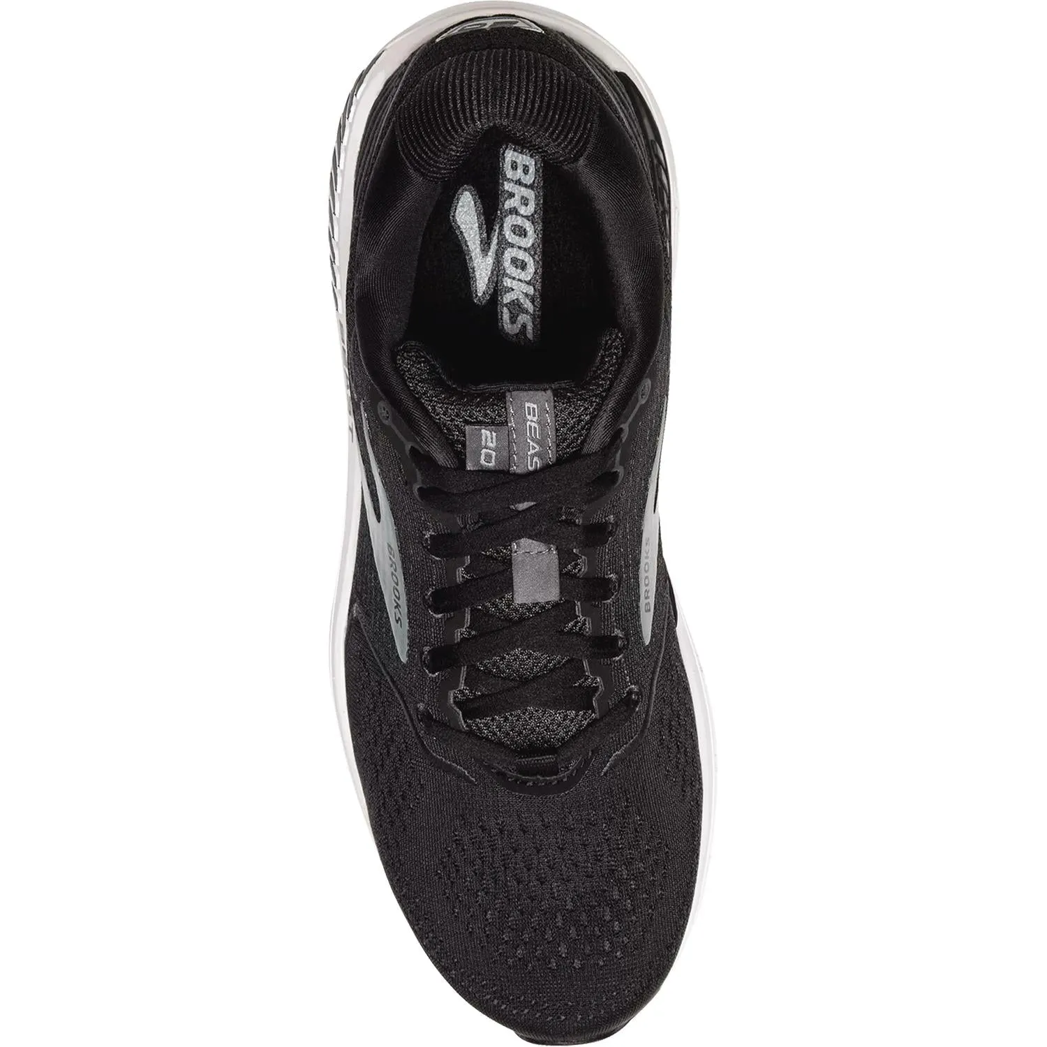 Men's Brooks Beast 20 Black/Ebony/Grey Mesh