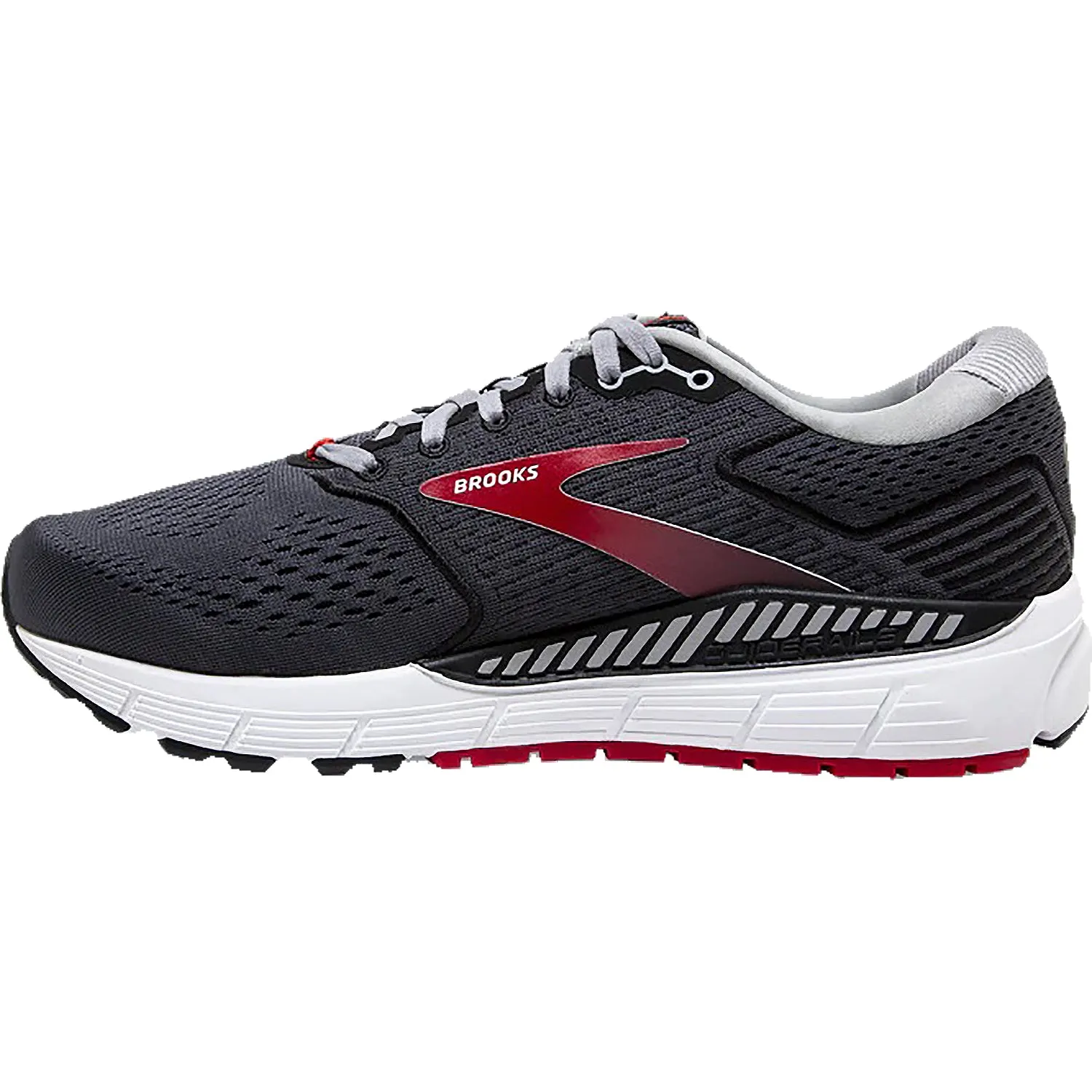 Men's Brooks Beast 20 Blackened Pearl/Black/Red Mesh