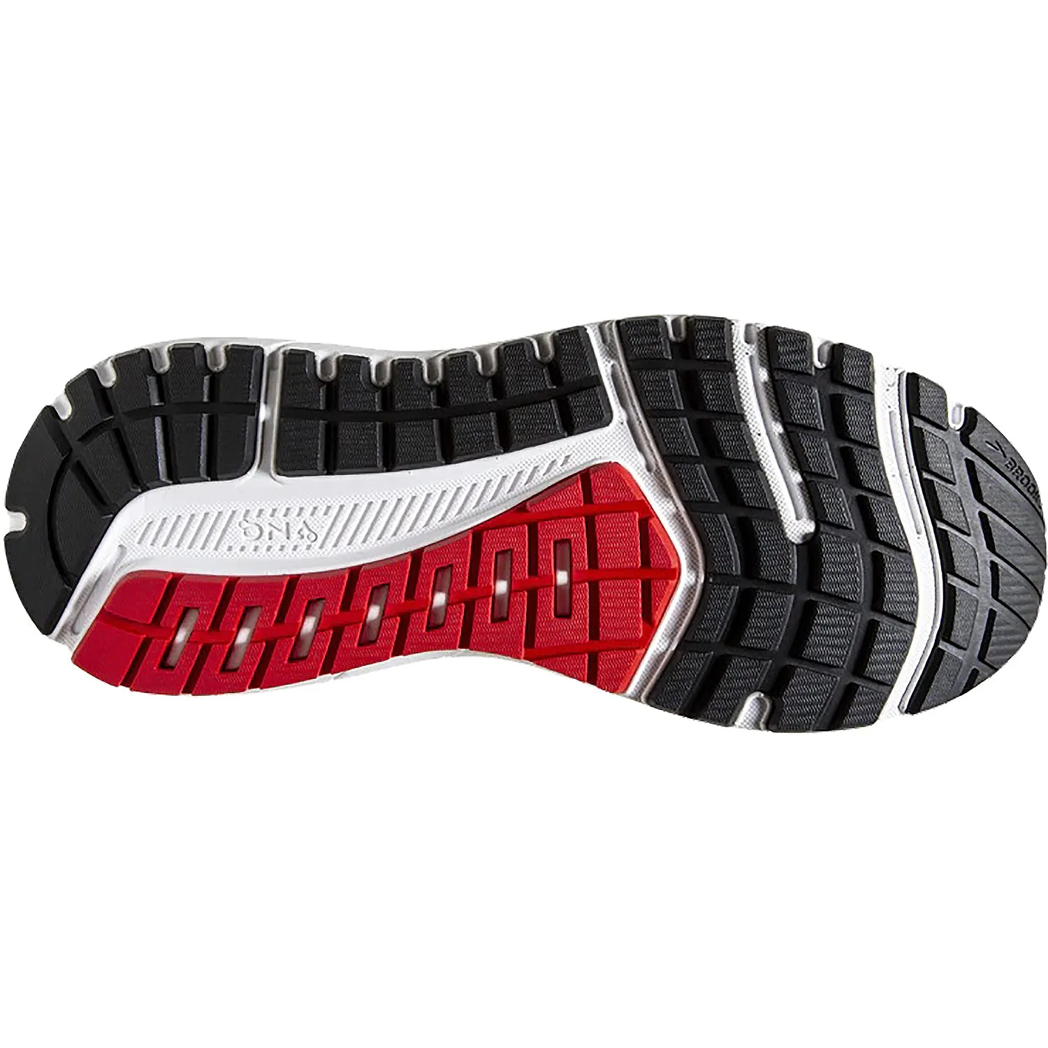 Men's Brooks Beast 20 Blackened Pearl/Black/Red Mesh