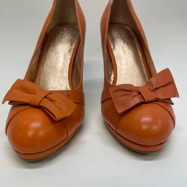 Miss Albright - Anthropologie Size 9 Women's Orange Solid High Heel Shoes