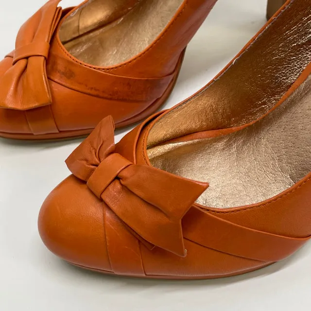 Miss Albright - Anthropologie Size 9 Women's Orange Solid High Heel Shoes