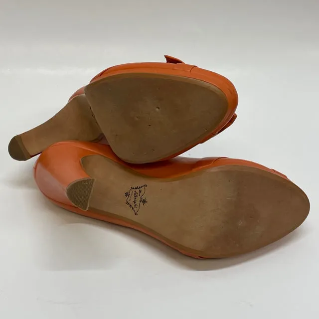 Miss Albright - Anthropologie Size 9 Women's Orange Solid High Heel Shoes