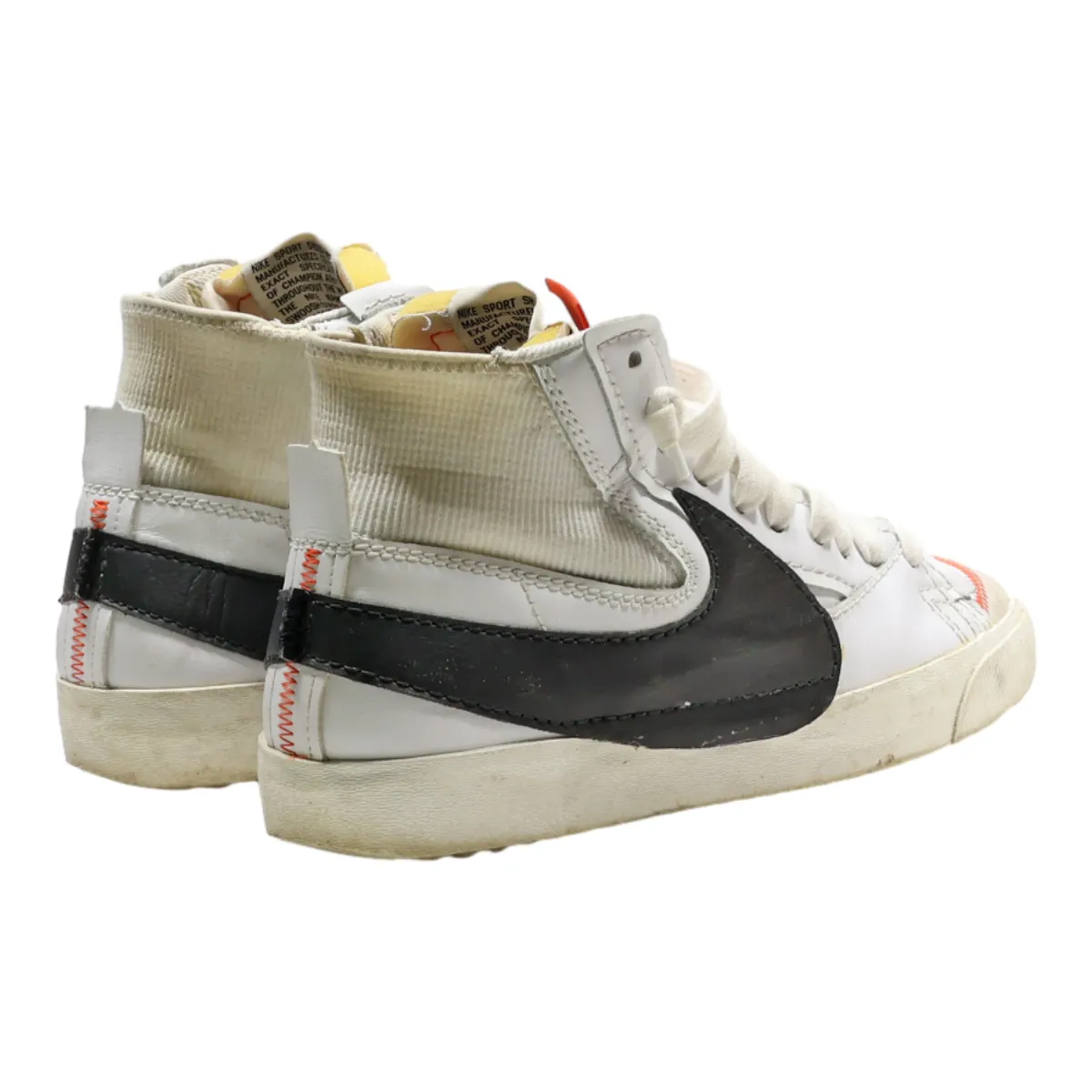 NIKE Blazer 2021 High Top Trainers White Leather Mens UK 11