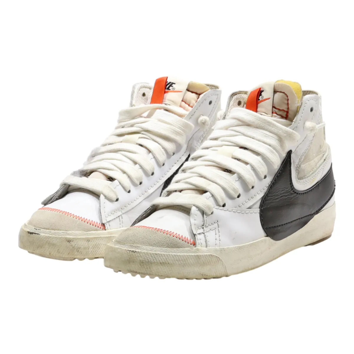 NIKE Blazer 2021 High Top Trainers White Leather Mens UK 11