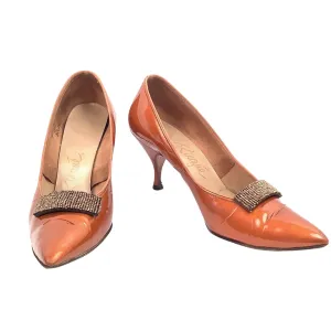 Orange Pin-up Heels
