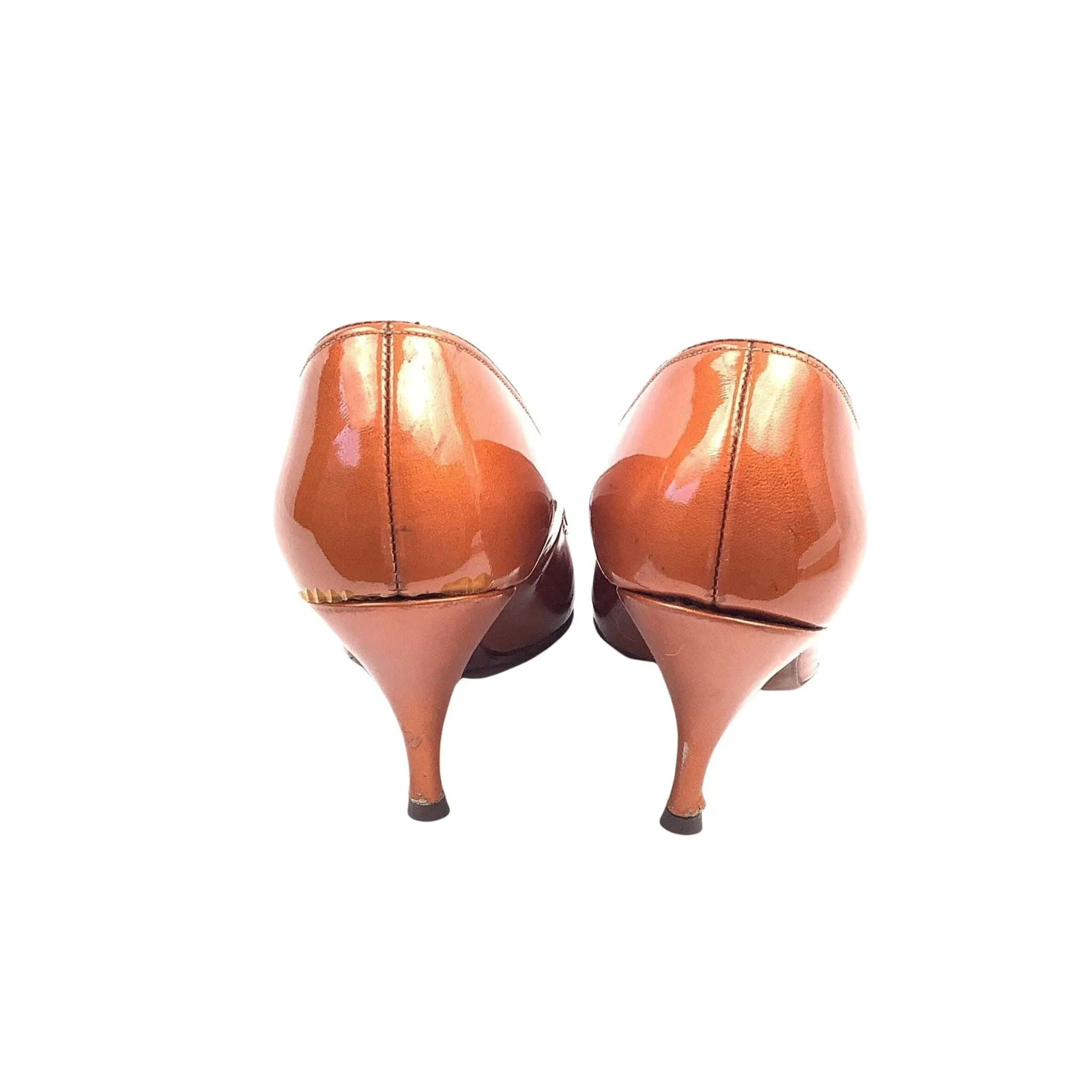 Orange Pin-up Heels