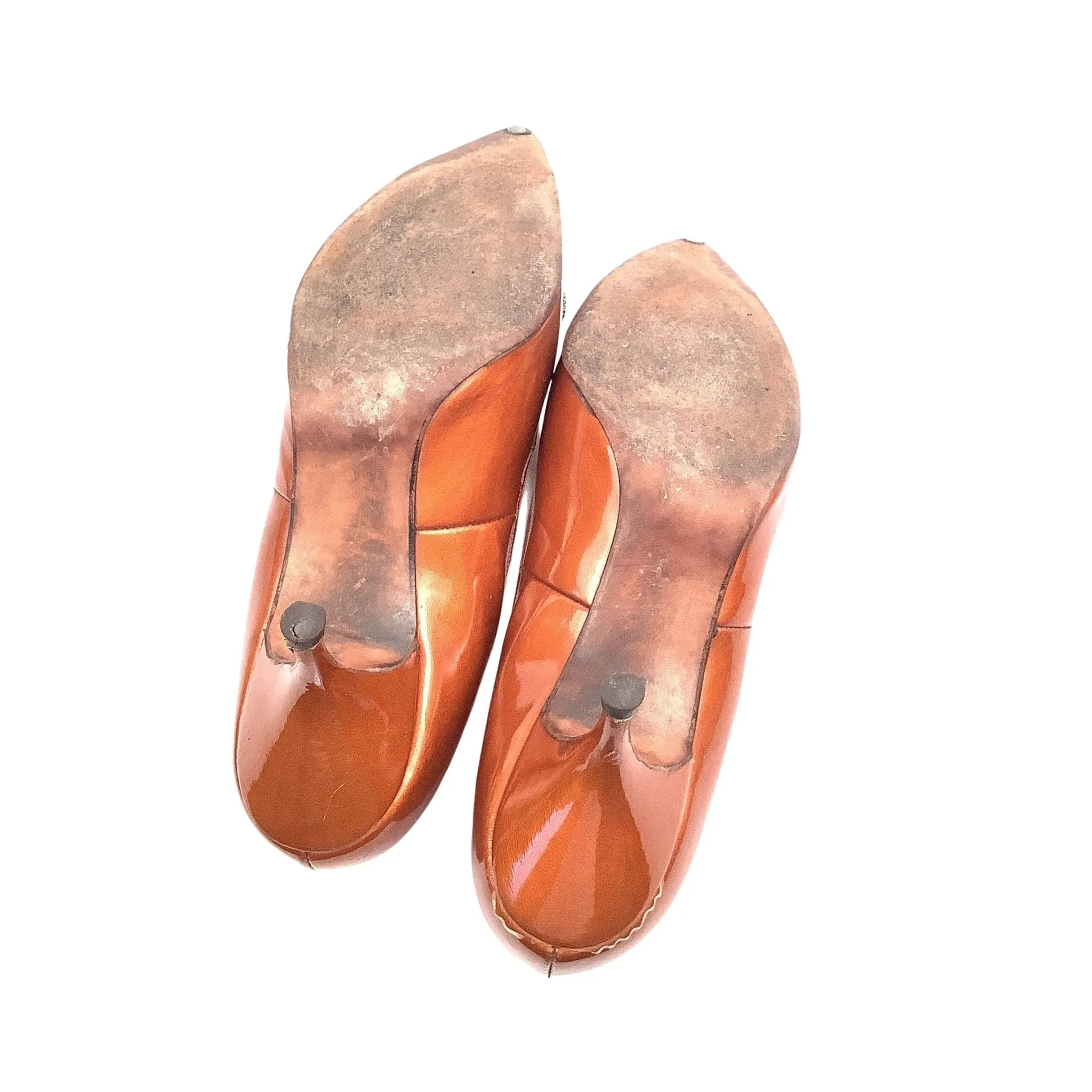 Orange Pin-up Heels