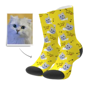 Pet Face Socks Cat Memorial Gift