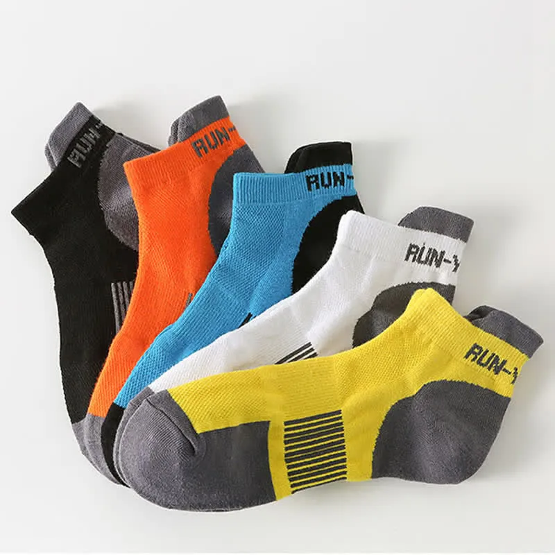 Plus Size Athletic Running Ankle Compression Socks(5 Pairs)