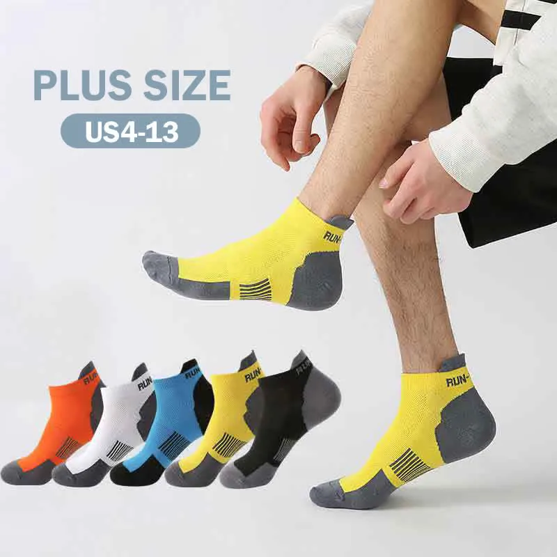 Plus Size Athletic Running Ankle Compression Socks(5 Pairs)