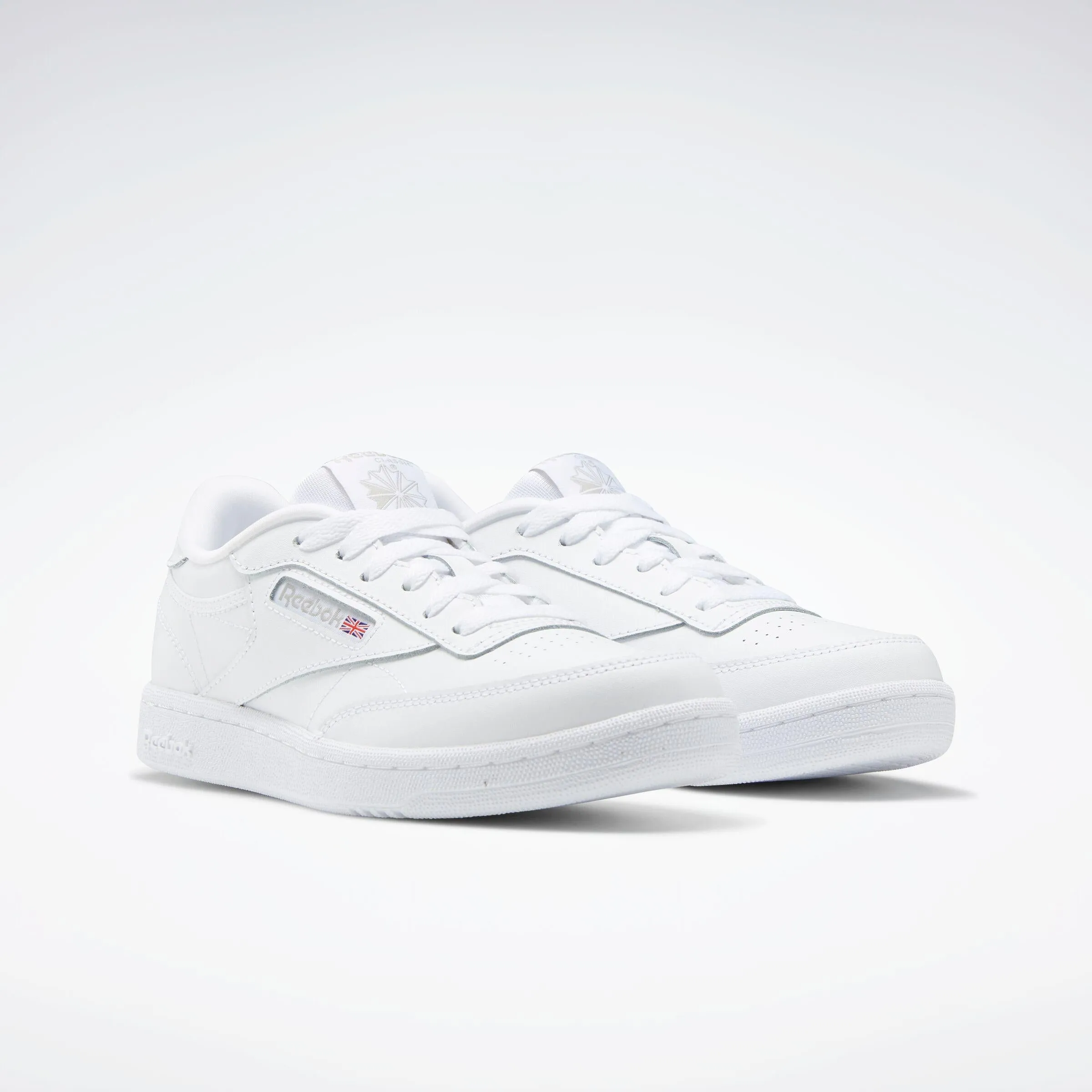 Reebok Footwear Kids Club C Shoes - Grade School WHITE/SHEER GREY-INT
