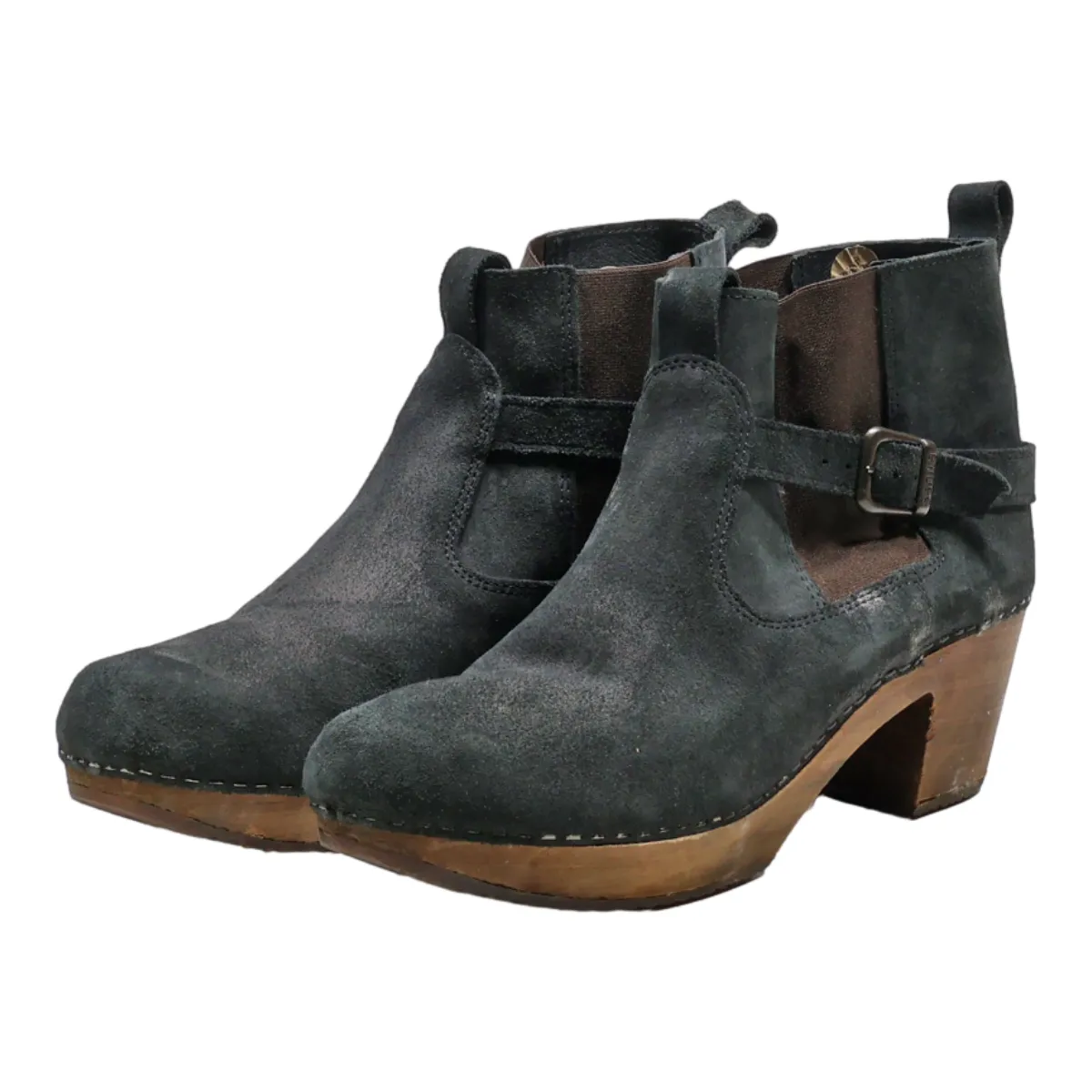 SANITA Chelsea Boots Black Suede Womens UK 9