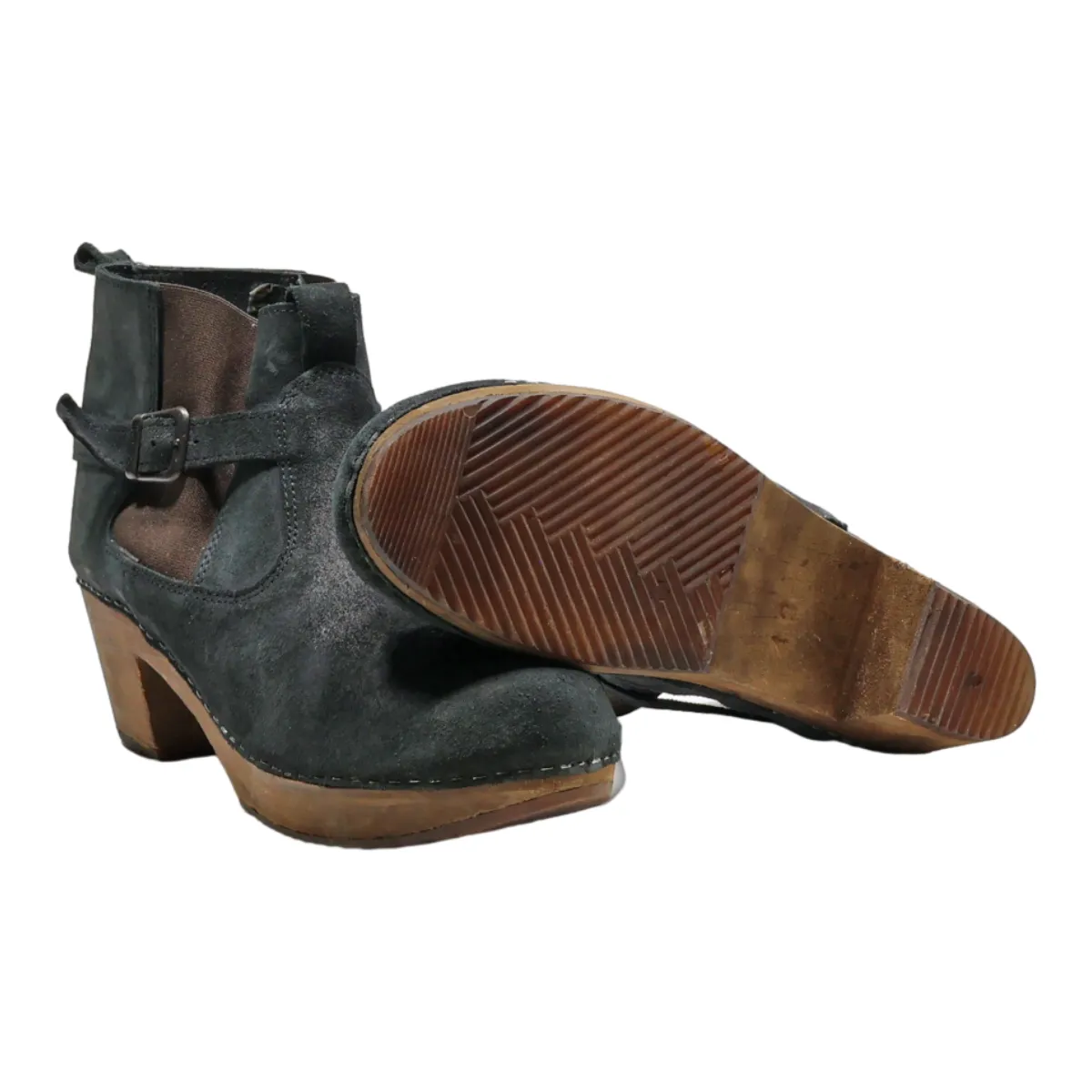 SANITA Chelsea Boots Black Suede Womens UK 9