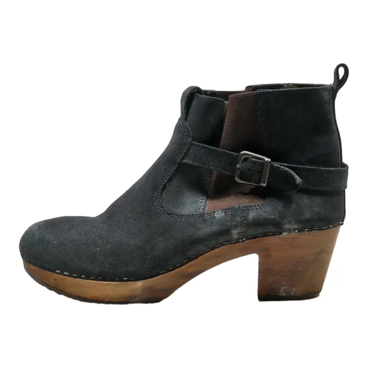 SANITA Chelsea Boots Black Suede Womens UK 9