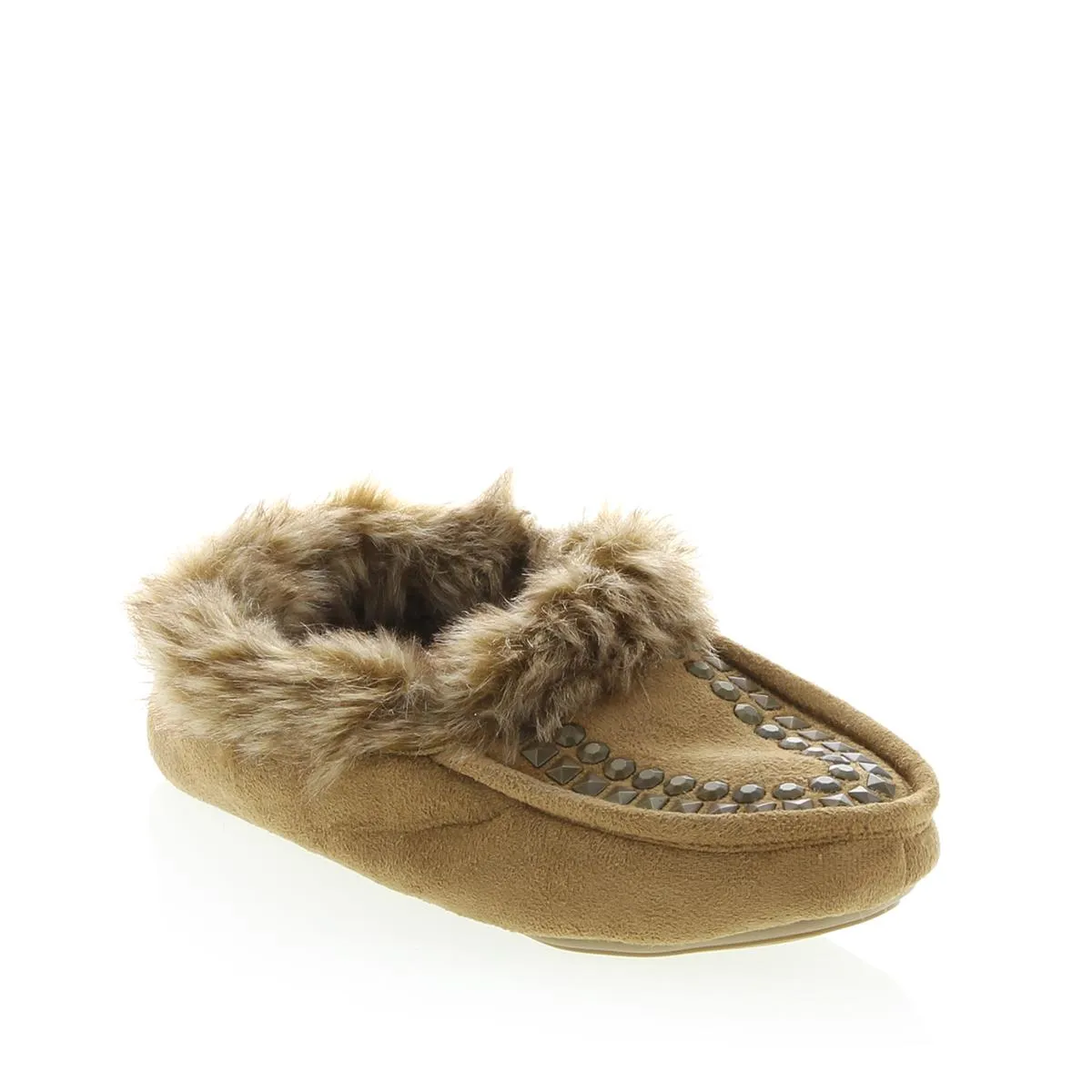 Steve Madden Embellished Moccasin Slipper