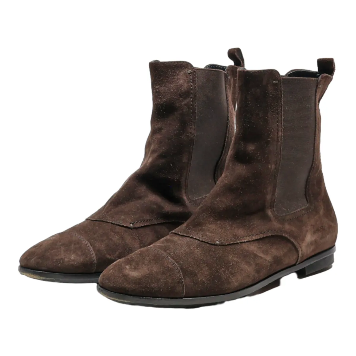 TODS Chelsea Boots Brown Leather Womens UK 5