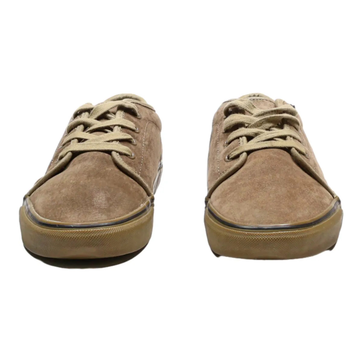VANS Low Top Trainers Beige Suede Mens UK 8.5