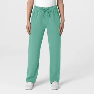 Wink Women's Stovepipe High-Low Hem Scrub Pant - Turquoise