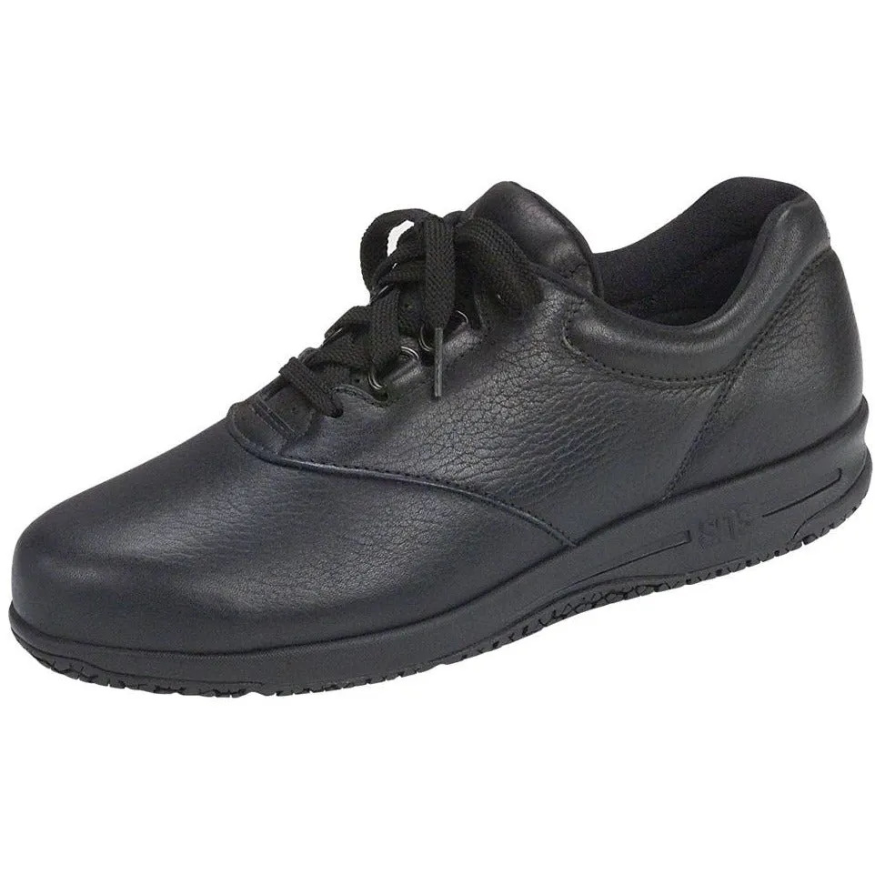 Women's Liberty Non Slip Lace Up Shoe in Black
