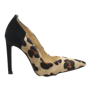 ZIGN Leopard Print Pump Heels Black Suede Womens UK 3